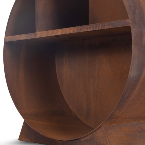 Vedstativ 3mm cortenstl | Rundt