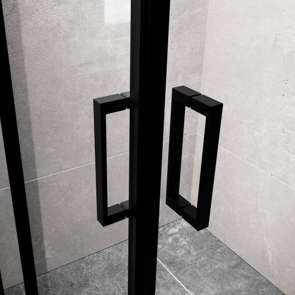 Dusjhjørne med skyvedører | 6mm sikkerhetsglass | Moderne design Dusjhjørne med skyvedører | 6mm sikkerhetsglass | Moderne design