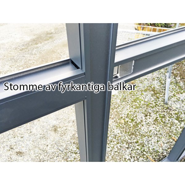 Orangeri/ Lysthus 10m | Sekskantet drivhus | Sikkerhetsglass