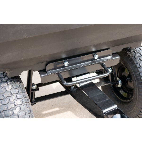 Tippbar hagevogn 125 L | 350 kg | Slitesterk st�lram | Svart