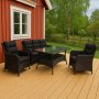 Sofagruppe utembler | Innebygd oppbevaring | Gr kunstrotting | Sanns