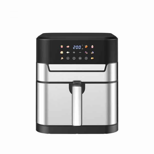 Airfryer 8L | Digital Berøringsskjerm | 10 Forhåndsinnstilte Programmer Airfryer 8L | Digital Berøringsskjerm | 10 Forhåndsinnstilte Programmer