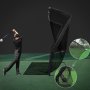 Z-formet golfnett for slagtrening