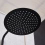 Takdusjsett med termostat svart | �30 cm takdusj, h�nddusj, CC 150/160 mm