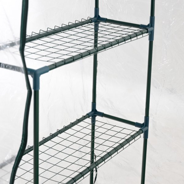 Lite drivhus i plast 1m² | Stålramme med PVC-belegg Lite drivhus i plast 1m² | Stålramme med PVC-belegg