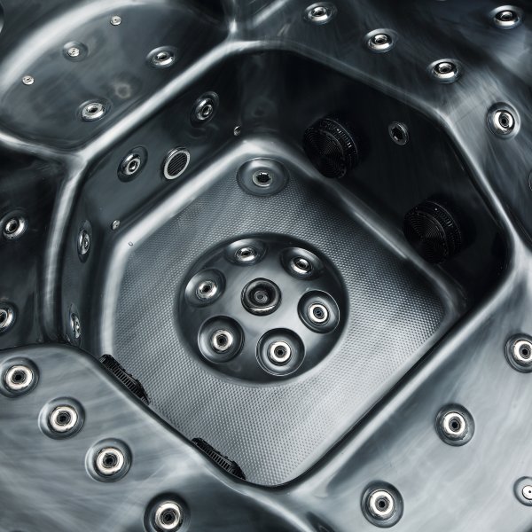 Spabad - Vivid Dreams WiFi - 5-6 personer | Svart utgave | Lyfco