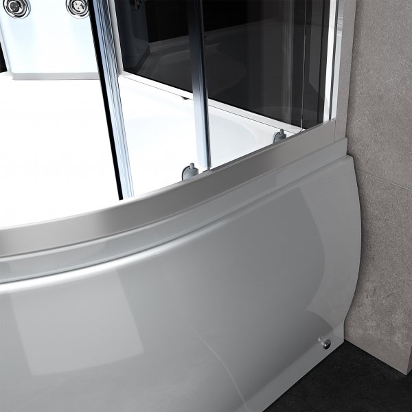 Luksuriøs komplett dusjkabinett | Ryggmassasje og badekar Luksuriøs komplett dusjkabinett | Ryggmassasje og badekar