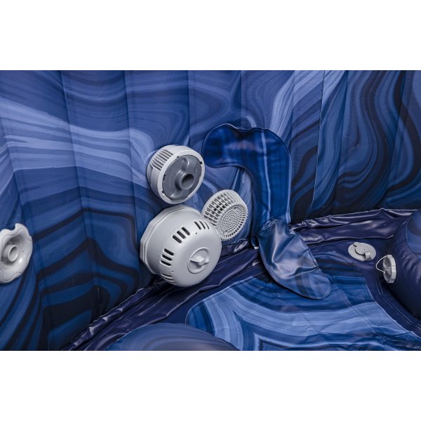 Oppbl�sbart spabad 7 personer | 216 � 80 cm | Lay-Z-Spa Santorini Smart HydroJet Pro | Bestway 6001T