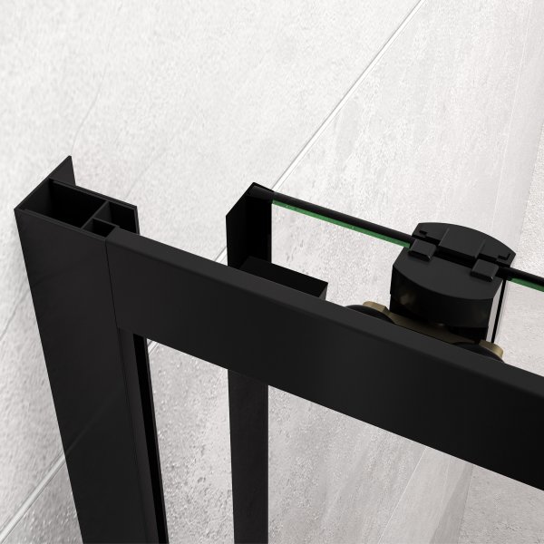 Dusjhjørne med skyvedører | 6mm sikkerhetsglass | Moderne design Dusjhjørne med skyvedører | 6mm sikkerhetsglass | Moderne design