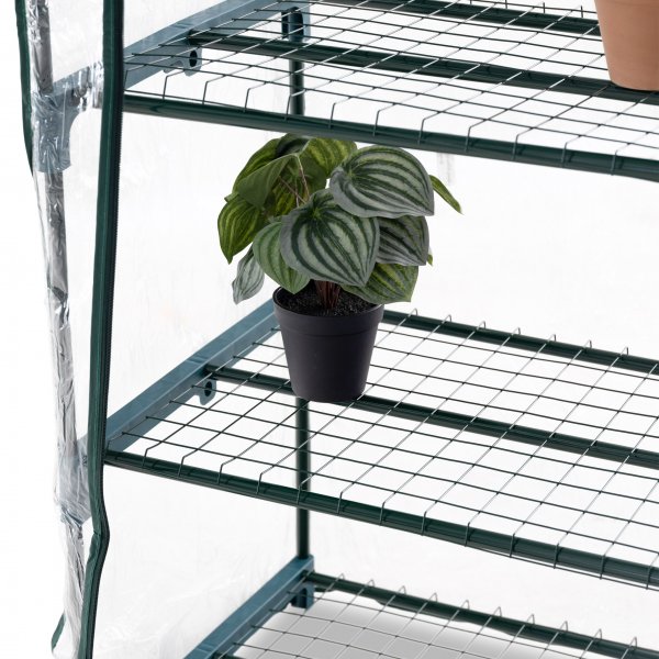 Minidrivhus 0,3m² | Stålramme med plastdeksel Minidrivhus 0,3m² | Stålramme med plastdeksel