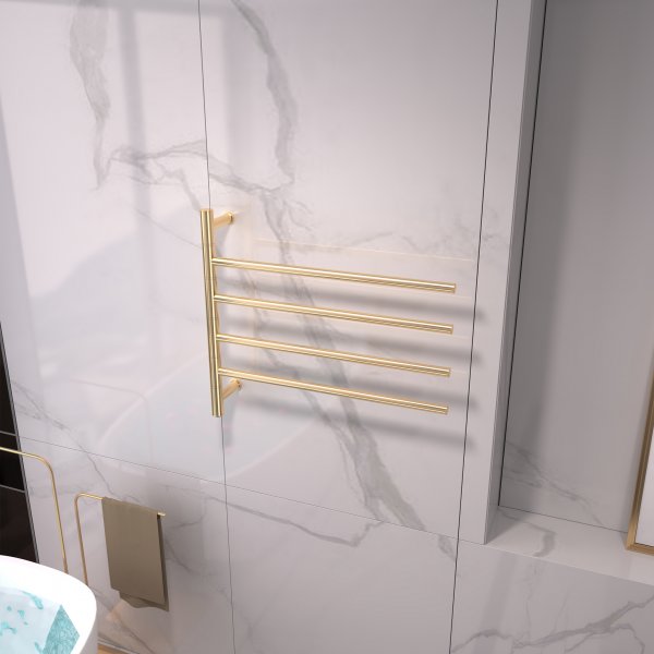 Stor elektrisk håndklestang 63x55x12,5cm | 9007 | Gull Stor elektrisk håndklestang 63x55x12,5cm | 9007 | Gull