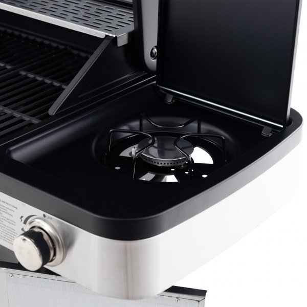 Gasgrill 14,5 kW - 4 rustfrie brennere + 1 sidebrenner - St. Louis Gasgrill 14,5 kW - 4 rustfrie brennere + 1 sidebrenner - St. Louis