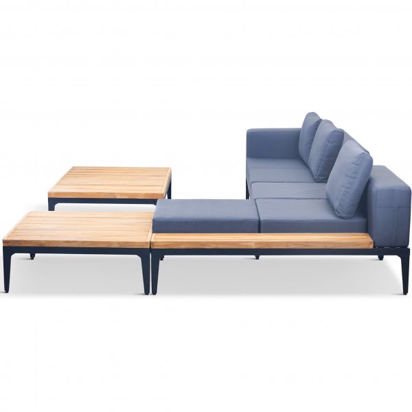 Eksklusiv loungegruppe i teak og aluminium - Björkskär Eksklusiv loungegruppe i teak og aluminium - Björkskär