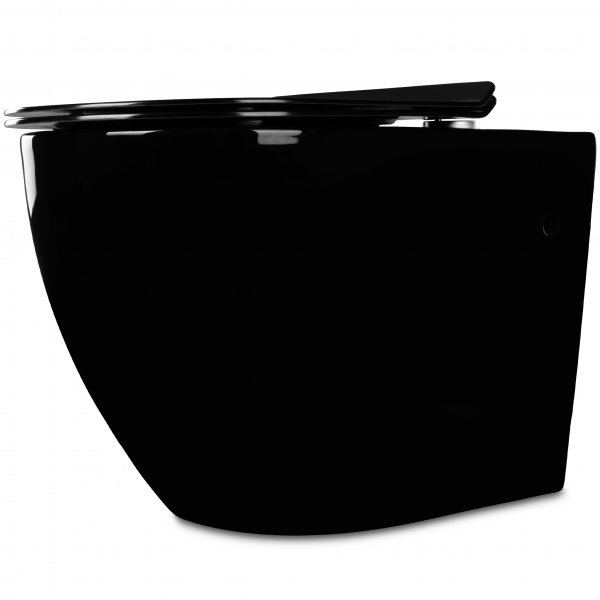 Toalettpakke vegghengt toalett & Skjult sisterne | Svart